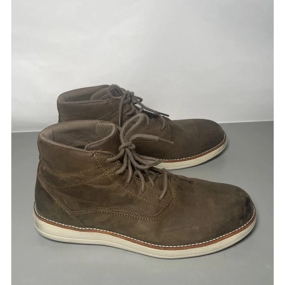 Worx by Red Wing Shoes Men Brown Leather Steel Toe Safety Boots Size 10.5M